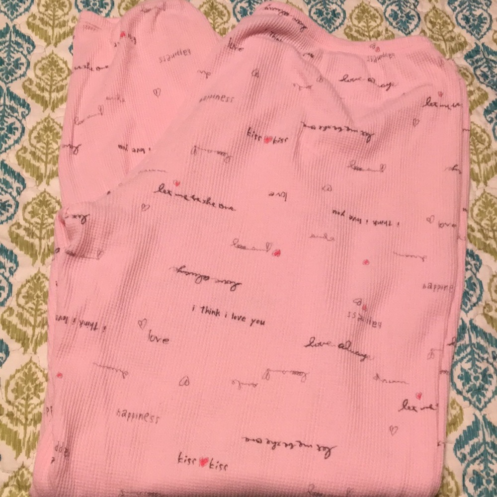 HUE Jogger Style Pajama Bottoms Sz L